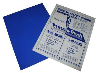 Press-N-Peel Transfer Film PNP Blue 5 Sheet Hobby Pack – Electronix Express